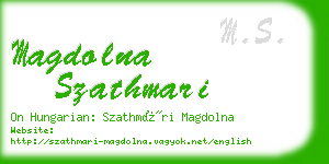 magdolna szathmari business card